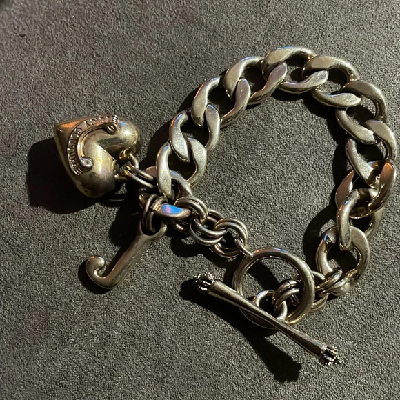 Vintage puff heart toggle bold juicy couture bracelet - Picture 5 of 6